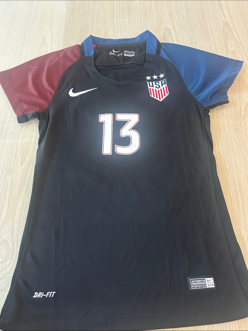Women's Nike Black USA Soccer - Morgan #13